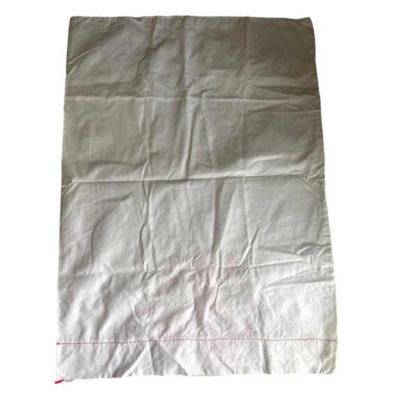 Vintage Hand-Embroidered Lady Design Cotton Pillow Cases Red Green Floral Accent - Picture 10 of 10